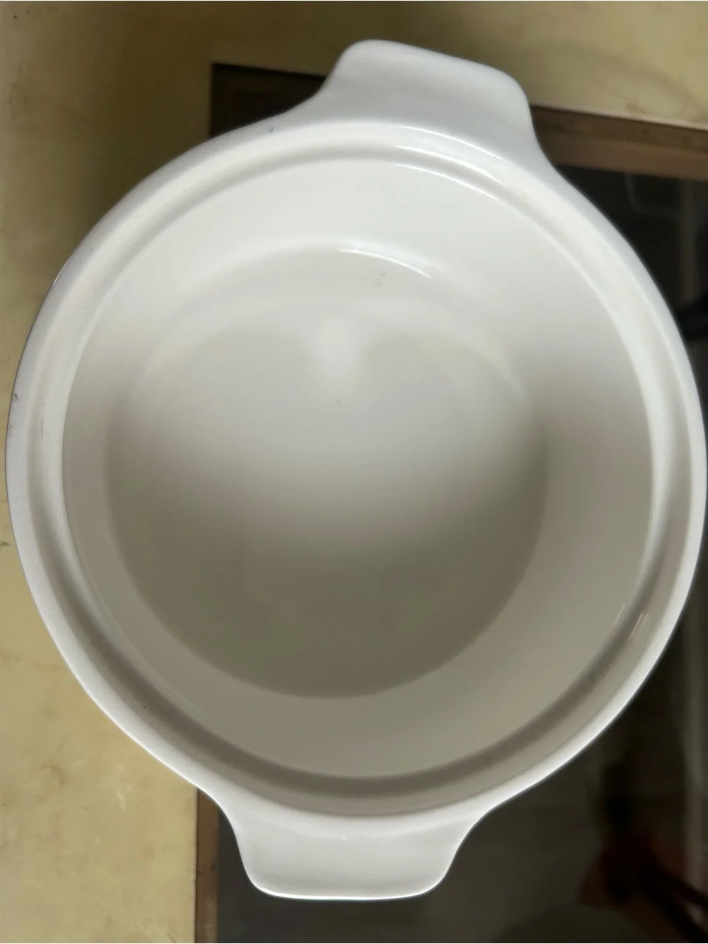 White Ceramic Mixing Bowl with Pour Spout - Home Kitchen